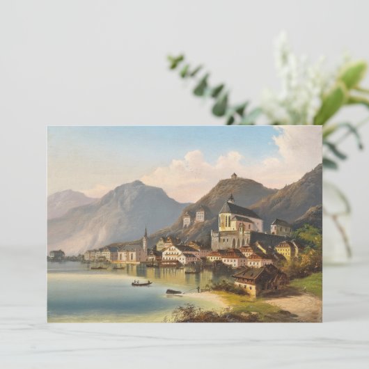 Die Aussicht auf Hallstatt | Johann Wilhelm Jankow (Stehend Vorderseite)