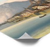 Die Aussicht auf Hallstatt | Johann Wilhelm Jankow Poster (Ecke)