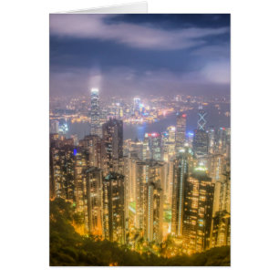 Die Aussicht auf Hongkong vom Peak
