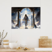 Die Aussicht auf Jesus Poster (Küche)