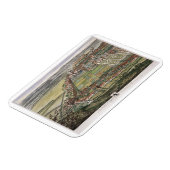 Die Aussicht auf Nottingham aus dem Osten graviert Magnet (Linke Seite)