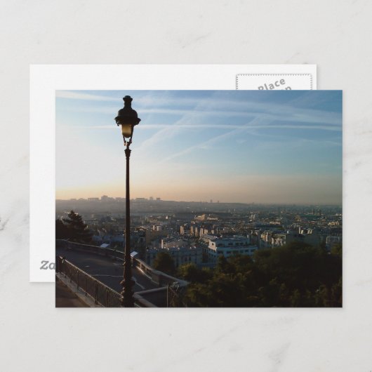 Die Aussicht auf Paris Postkarte (Vorne/Hinten)