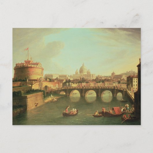Die Aussicht auf Rom Postkarte (Vorderseite)