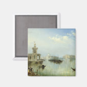Die Aussicht auf Venedig Magnet (Vorderseite/Rückseite)