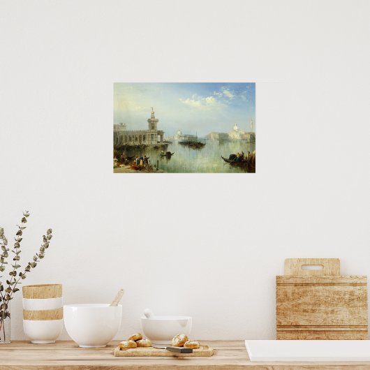 Die Aussicht auf Venedig Poster (Küche)