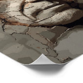 Die Aussicht aus dem alten Plaster-Portrait Poster (Ecke)