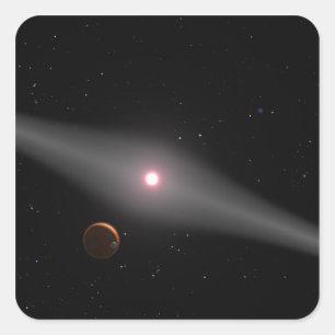 Die Aussicht aus der Nähe Quadratischer Aufkleber