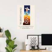 Die Aussicht der Giraffe Kunst Poster (Heimbüro)