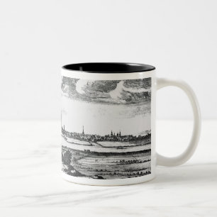 Die Aussicht der Stadt von Glasgow Zweifarbige Tasse