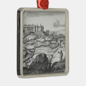 Die Aussicht des Sterlingschlosses Silbernes Ornament (Rechts)