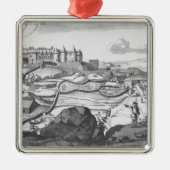 Die Aussicht des Sterlingschlosses Silbernes Ornament (Vorne)