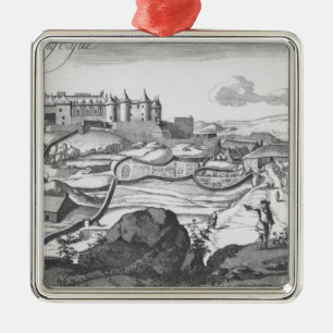 Die Aussicht des Sterlingschlosses Silbernes Ornament