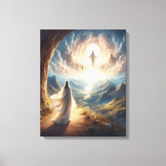 Die Aussicht erfüllte sich über das Himmelstor Leinwanddruck (Vorderseite)