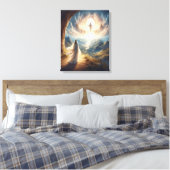 Die Aussicht erfüllte sich über das Himmelstor Leinwanddruck (Insitu (Schlafzimmer))