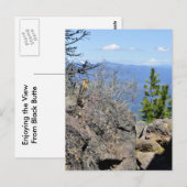 Die Aussicht genießen Postkarte (Vorne/Hinten)