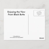 Die Aussicht genießen Postkarte (Rückseite)