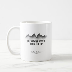 Die Aussicht ist besser von oben I Personalisiert Kaffeetasse