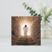 Die Aussicht - Jesus geht ins Licht Einladung (Stehend Vorderseite)
