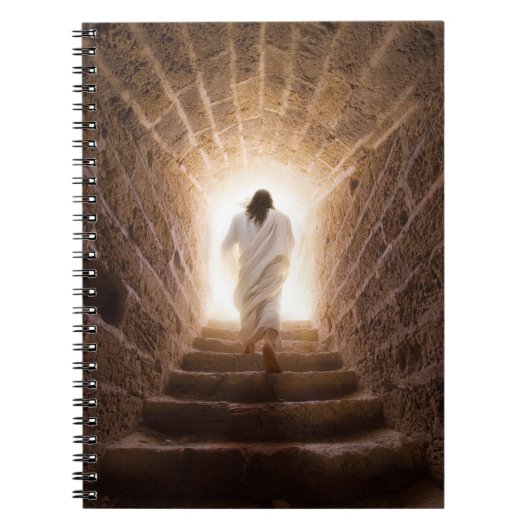 Die Aussicht - Jesus geht ins Licht Notizblock (Vorderseite)