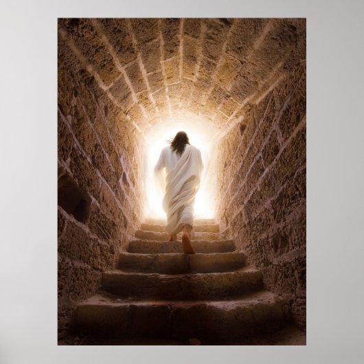Die Aussicht - Jesus geht ins Licht Poster (Vorne)