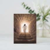 Die Aussicht - Jesus geht ins Licht Postkarte (Stehend Vorderseite)