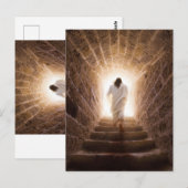 Die Aussicht - Jesus geht ins Licht Postkarte (Vorne/Hinten)
