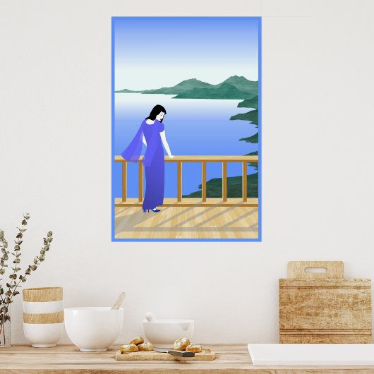 Die Aussicht Poster (Küche)