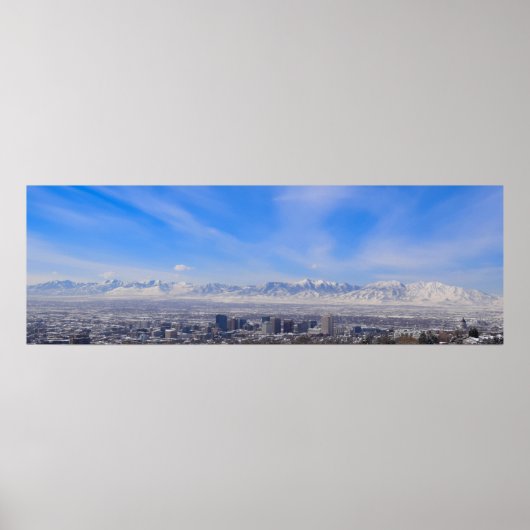 Die Aussicht - Salt Lake City, Utah Poster (Vorne)