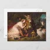 Die Aussicht vom Traum der Sommernacht Postkarte (Vorne/Hinten)