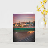 Die Aussicht von der Brücke aus Karte (Gelbe Blume)