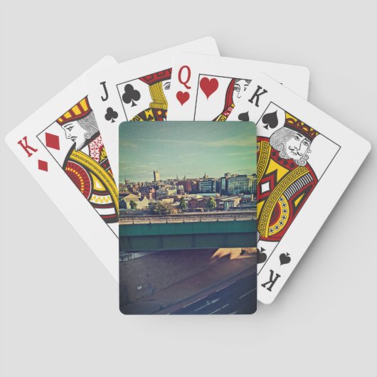 Die Aussicht von der Brücke aus Spielkarten (Rückseite)