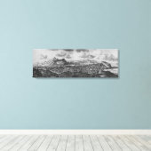 Die Aussicht von Edinburgh aus dem Norden Leinwanddruck (Insitu (Holzboden))