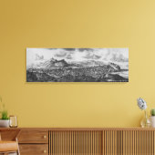 Die Aussicht von Edinburgh aus dem Norden Leinwanddruck (Insitu (Wohnzimmer))