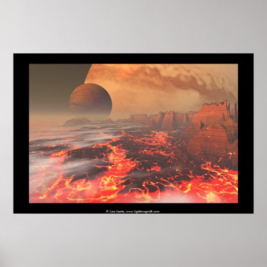 Die Aussicht von Io Poster (Vorne)