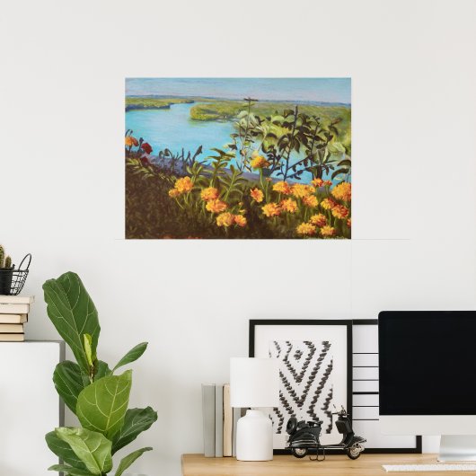 Die Aussicht von Lover aus Poster (Heimbüro)