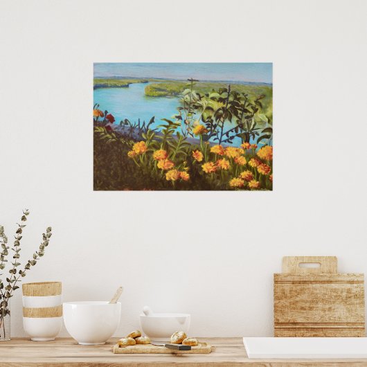 Die Aussicht von Lover aus Poster (Küche)