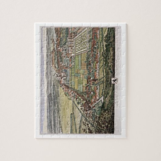 Die Aussicht von Nottingham vom Osten graviert Puzzle (Vertikal)