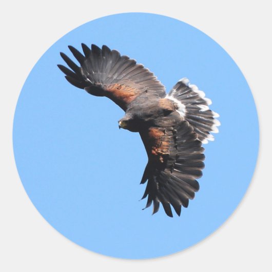 Die Aussicht von oben Runder Aufkleber (Vorderseite)