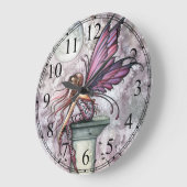 Die Aussichts-Fee Fantasy Art Wanduhr (Winkel)