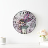 Die Aussichts-Fee Fantasy Art Wanduhr (Zuhause)