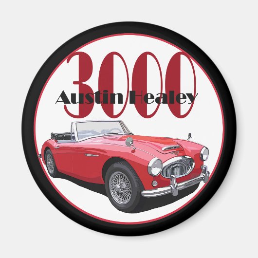 Die Austin Healey 3000 Magnet (Vorne)