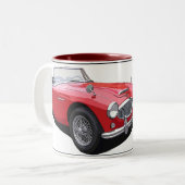 Die Austin Healey 3000 Zweifarbige Tasse (Vorderseite Links)