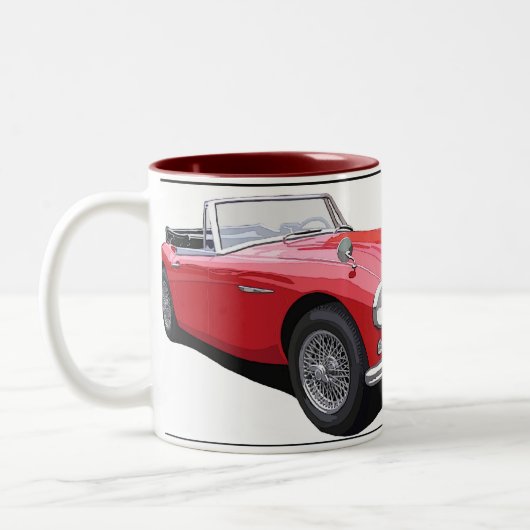 Die Austin Healey 3000 Zweifarbige Tasse (Links)