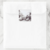 Die australischen Goldgräber Quadratischer Aufkleber (Tasche)