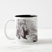 Die australischen Goldgräber Zweifarbige Tasse (Links)