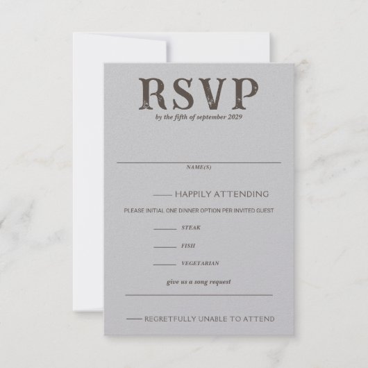 Die Auswahl an Strandgerichten und Liegen ist groß RSVP Karte (Vorderseite)