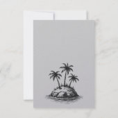 Die Auswahl an verschiedenen Restaurants RSVP Karte (Rückseite)