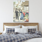 Die Ausweisung der Armen aus den Slums Leinwanddruck (Insitu (Schlafzimmer))