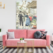 Die Ausweisung der Armen aus den Slums Leinwanddruck (Insitu (Wohnzimmer))