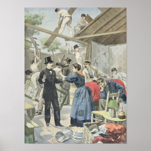 Die Ausweisung der Armen aus den Slums Poster (Vorne)
